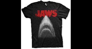 Jaws Poster Big Tall T-Shirt UV-1-JAWS002-H61-4 Black-4XL