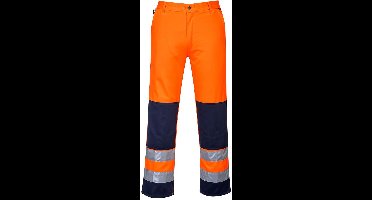 Portwest Seville Hi-Vis Broek TX71 - Oranje/Marine - M