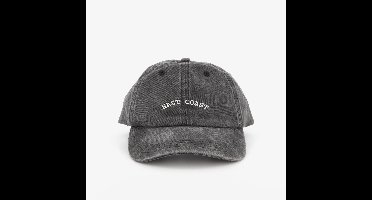 Heren pet washed grijs
