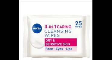 Nivea Biodegradeable Wipes 25s 3in1 Dry Skin (NIV489)