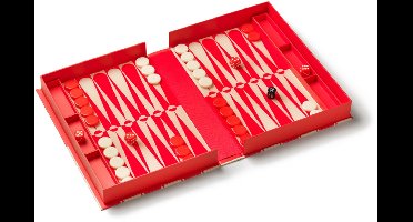 Printworks Spel Classic - Art of Backgammon - Rood/Crème