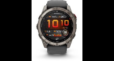Garmin fenix 8 Pro - Smartwatch - 51 mm - AMOLED - Ingebouwde inReach® technologie - LTE connectiviteit - Tot 27 dagen batterijduur - Titanium