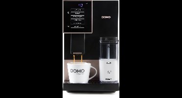 DOMO DO743K Volautomatische espressomachine - Geïntegreerde melkopschuimer – 1 touch bean-to-cup – Espresso – Americano – Lungo – Cappuccino – Latte macchiato – ARS pomp 19 bar