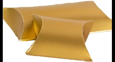 Mat Goud gondeldoosje 8x7x2,2cm /25st.