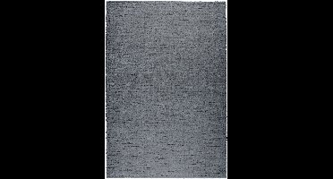 Rugsman Kyoto 014.0500.5353 Vloerkleed - 240 x 340 cm - Blauw - Rechthoekig - Polyester - Eetkamer, Woonkamer, Slaapkamer - Effen - Modern, Industriëel
