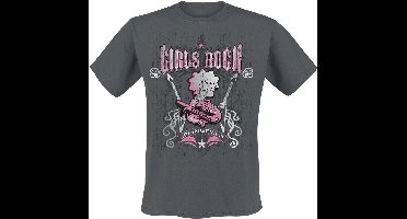 The Simpsons Girls Rock Heren T-shirt - houtskool - L