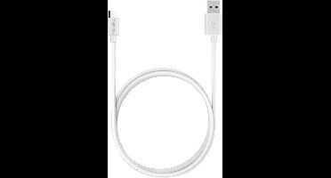 USB C naar USB A Kabel Wit - 3 meter - Oplaadkabel voor Oppo Reno 13 F 5G / Reno 13 5G / Reno 12 FS 5G / Reno 12 F 5G / Reno 8 Lite 5G / Reno 8 5G