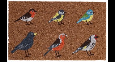 Esschert Design Deurmat kokos vogels L