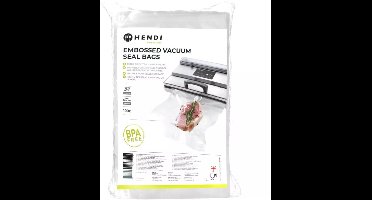 HENDI vacuumzakken met relief - PA/PE - 15x25 cm - transparant - 100 stuks voor voedselbewaring