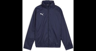 Puma Kinder Trainingsjacke TeamGoal Allweather Jacket Jr 659045 Puma Navy-Puma White-152