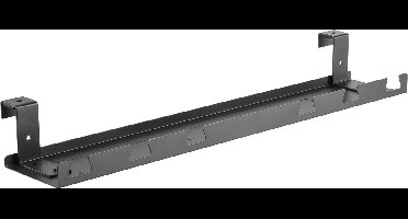 InLine bureau kabelgoot met schroef-/hangbevestiging | 59 x 7,4cm | zwart