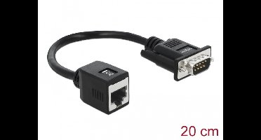 Delock Serial RS-232/422/485 Adapter DB9 male to RJ45 jack