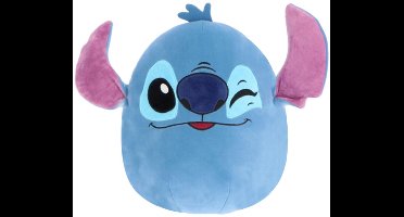 Stitch Knipoog Disney Squishy Pluche Knuffel 35 cm - Speelgoed Knuffels Kinderen Jongens Meisjes - Stitch Angel Leroy - Kawaii Kussen - Lilo & Stitch