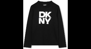 Dkny D62457 T-shirt Met Lange Mouwen Zwart 14 Years Jongens,Meisjes