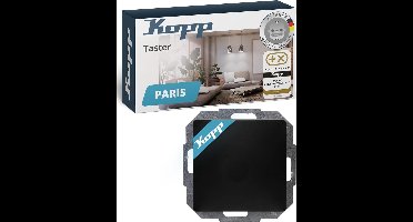 Kopp 651350084 Schakelsturing Inzetstuk Paris Zwart (mat) 1 stuk(s)