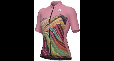 Ale Pr-e Rainbow Korte Mouw Wielertrui Roze XL Vrouw
