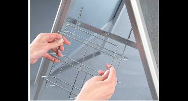 FRANKEN blochure-/foldermand, DIN A4, zilver