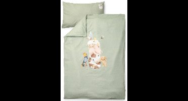 Ledikant dekbedovertrek - Groen - Little Farm
