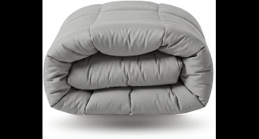 Zelesta Wonderbed Morning Grey 240x200 - Katoenen dekbed zonder overtrek - Wasbaar dekbed - Hoesloos dekbed - 2 in 1 Dekbed met vaste overtrek