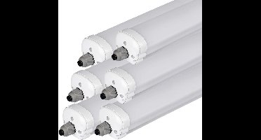 V-TAC VT-1249-N LED Armaturen - G Serie - IP65 Waterdicht - Wit - 36W - 4320 Lumen - 6400K - 120CM - Set van 6