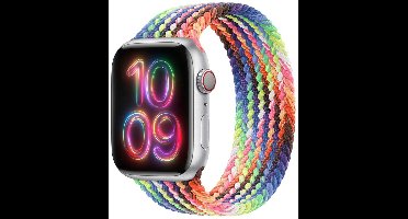 Apple Gevlochten solobandje voor de Apple Watch | 44/45/46/49 mm - Maat 4 - Pride Edition