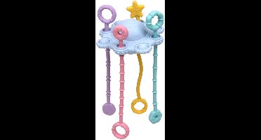 Cuhostki - 1 Stuk - Baby Speelgoed - Montessori Speelgoed - Bijtspeelgoed - Baby Ontwikkelings Speelgoed - Blauw - Siliconen - Educatief - Sensorisch - Draagbaar - Voor Babys