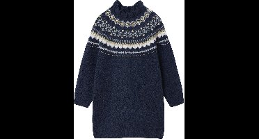 Vertbaudet Jacquard jurk in tricot voor meisjes