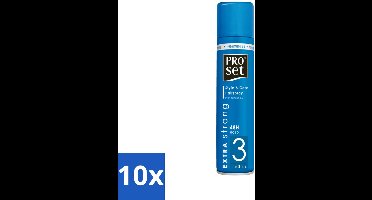 10 x Proset Haarspray Extra Sterk 300 ml - Haarspray - 48 Uur Fixatie - Extra Sterk - ProVitamine B5 - Langdurige Fixatie