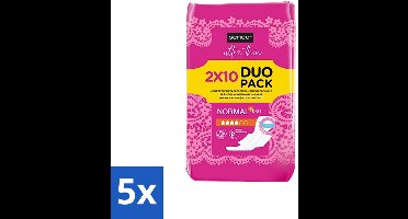 5 x Sence - Normaal - Maandverband - Zonder Vleugels - 2 x 10 Maandverbanden - Maandverband - Menstruatie - Normale Menstruatie - Zonder Vleugels - Discreet