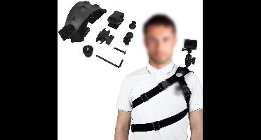 Geschikt voor 360° Rotatie Kogelkop Taille Schouderband Houder Geschikt voor GoPro DJI Insta360