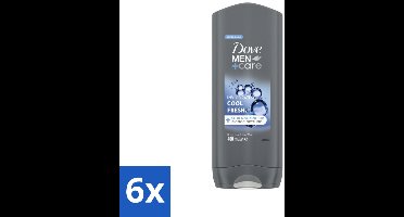 6 x Dove - Douchegel - Men+ Care Cool Fresh - Verfrissend en energiegevend - 400 ml - Douchegel Voor Mannen - Verfrissende Geur - Hydraterende Douchegel - Micro Moisture Technologie - Huid Verzorging