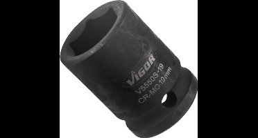 Vigor Dopsleutel 1/2" 19mm Fosfaatgecoat