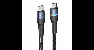 P4Y USB-C naar USB-C Kabel 100W 1.2m Zwart - Snel Laden & Data