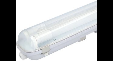 HOFTRONIC - Ecoseries - LED TL armatuur 120cm dubbel IP65 - 4000K - 36W 6300lm (175lm/W) - Flikkervrij koppelbaar - T8 G13 fitting - Incl. 2x LED TL buis