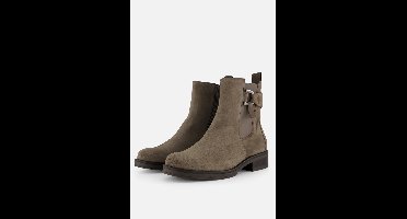 Gabor Suede Beige Enkellaarzen Dames - Beige - 37.5