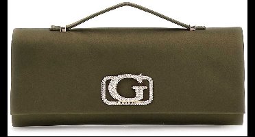GUESS schoudertas handtas Zalina Top Handle Clutch Olive olijfgroen