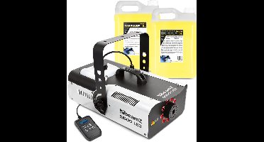 BeamZ S1500LED rookmachine set - Met LED effecten, afstandsbediening en 10 liter vloeistof - 1500W