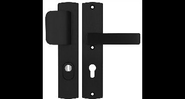 AXA Apollo Flex F8 zwarte deurgreep, 72mm hartafstand