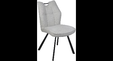 Eetkamerstoel Felien Chenille - Beige - eetkamerstoelen set van 2