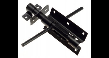 Zwarte Dubbele Deurschuif L100 - Duurzaam & Roestvrij