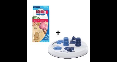 Combideal - Trixie Dog Activity Flip Board + Kong Snacks Puppy Large (300 Gram)
