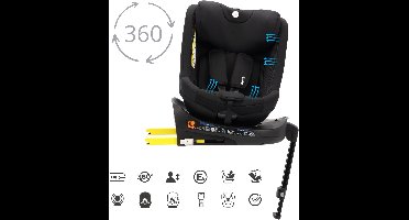 Puck Autostoel - JUNE - Black