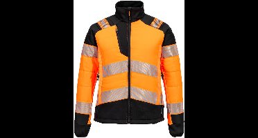 Portwest PW3 Hi-Vis Hybride Baffle Jack voor Dames T171 - Oranje/Zwart - S