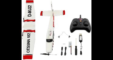 RC vliegtuig Cessna 182 met afstandsbediening, 2,4GHz Gyro 2CH