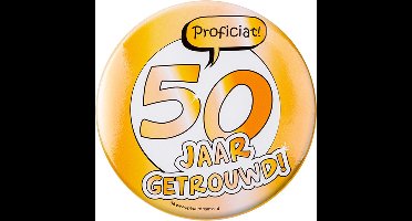 Button | 50 jaar getrouwd | Goud