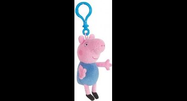 Peppa Pig: Plush Clip-On Coin Purse-George-Blauw