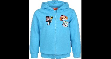 Paw Patrol - Blauwe sweater met rits en capuchon, voor meisjes / 116