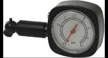 ProPlus Compacte analoge bandenspanningsmeter - nauwkeurig - meetbereik 0,5-4,5 bar - slagvast kunststof