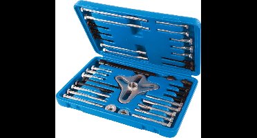 Silverline Vliegwieltrekker set - 40-93 mm bereik - 46-delig - Inclusief opbergkoffer