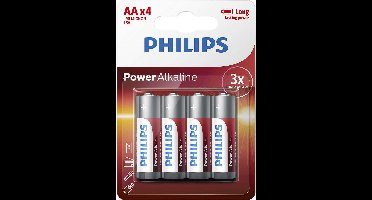 Philips AA Power Alkaline Batterijen - 4 stuks